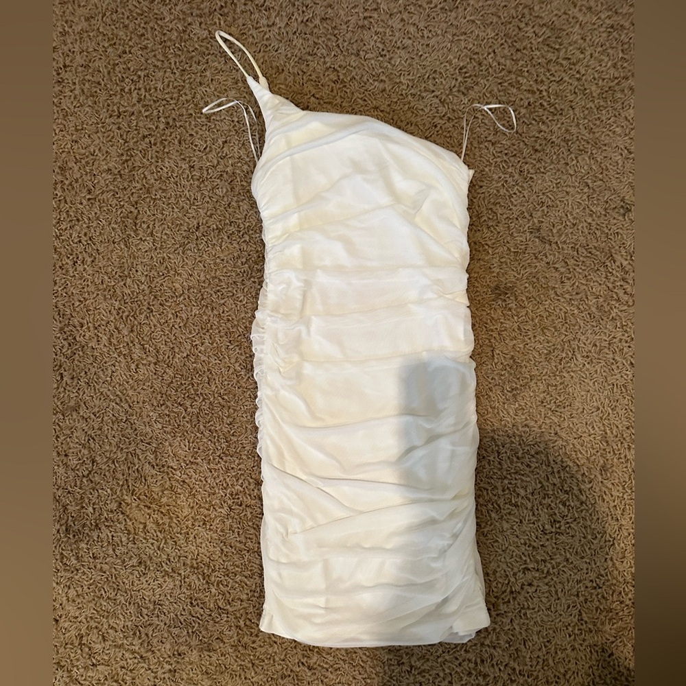 Princess Polly Asymmetrical Ruched One-Shoulder Dress